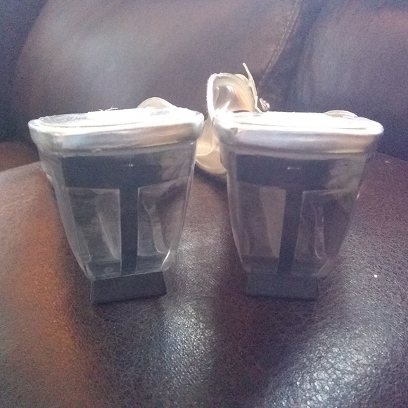 EUC Renica Floral Silver & Clear Wedge Size 6.5 - Picture 5 of 5